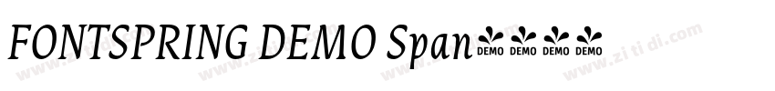 FONTSPRING DEMO Span字体转换 FONTSPRING DEMO Span字体转换